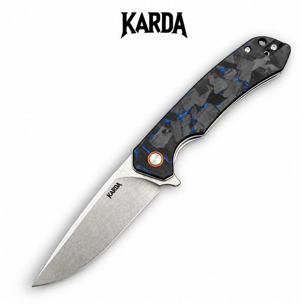 Ніж Складаний KARDA ATLAS J146 Carbon Blue J146B фото