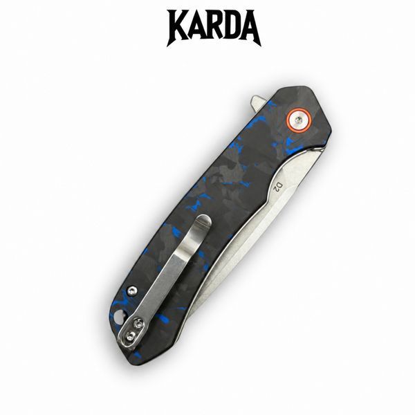 Ніж Складаний KARDA ATLAS J146 Carbon Blue J146B фото