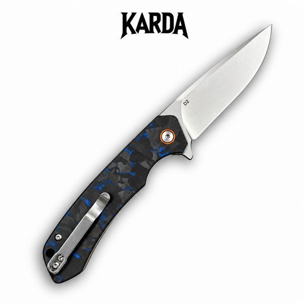 Ніж Складаний KARDA ATLAS J146 Carbon Blue J146B фото