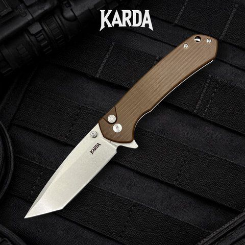 Ніж Складаний Karda J277 Tanto Brown J277B фото