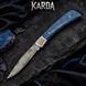 Ніж Складаний KARDA MOLFAR J151 Damascus Blue J151 фото 1