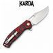 Ніж Складаний KARDA KRUK J388 Carbon Red J388CR фото 3