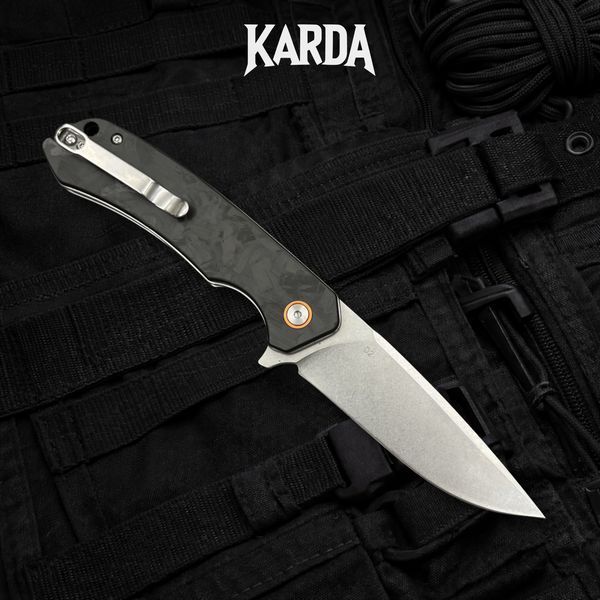 Ніж складний Karda J146 Carbon Black 1670 фото