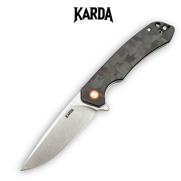 Ніж складний Karda J146 Carbon Red 1669 фото