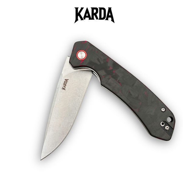 Ніж складний Karda J146 Carbon Red 1669 фото