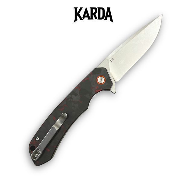 Ніж складний Karda J146 Carbon Red 1669 фото