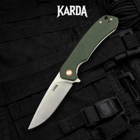Ніж складний Karda J146 Linen Green 1667 фото