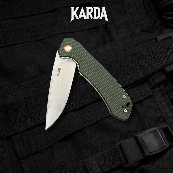 Ніж складний Karda J146 Linen Green 1667 фото
