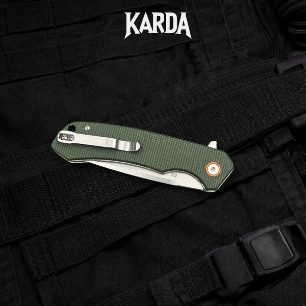 Ніж складний Karda J146 Linen Green 1667 фото