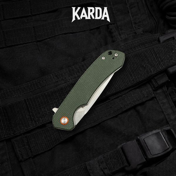 Ніж складний Karda J146 Linen Green 1667 фото