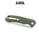 Ніж складний Karda J146 Linen Green 1667 фото 10