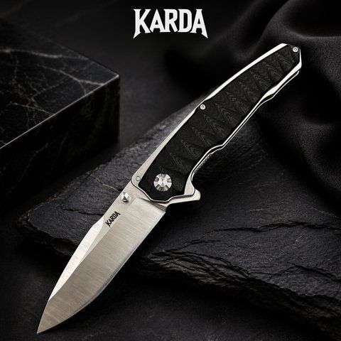 Ніж складний Karda J198 Shark black 1568 фото