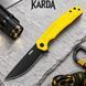 Ніж Складаний KARDA VELES J336 Yellow J336Y фото 1