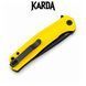 Ніж Складаний KARDA VELES J336 Yellow J336Y фото 5