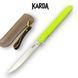 Ніж Складаний KARDA SPARK J097 lime green handle drop blade 1546 фото 2