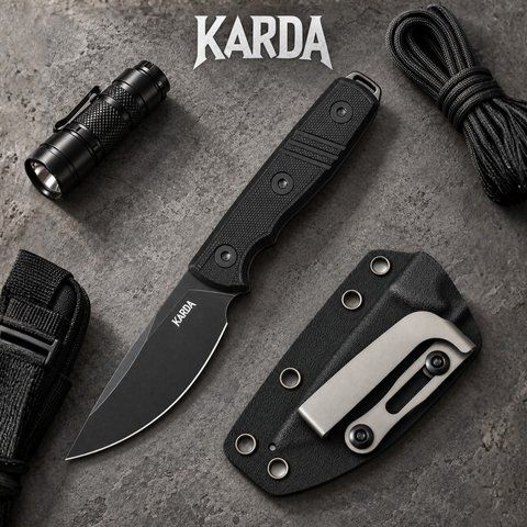 Ніж фіксований KARDA RAVEN Z069 Black Z069B фото