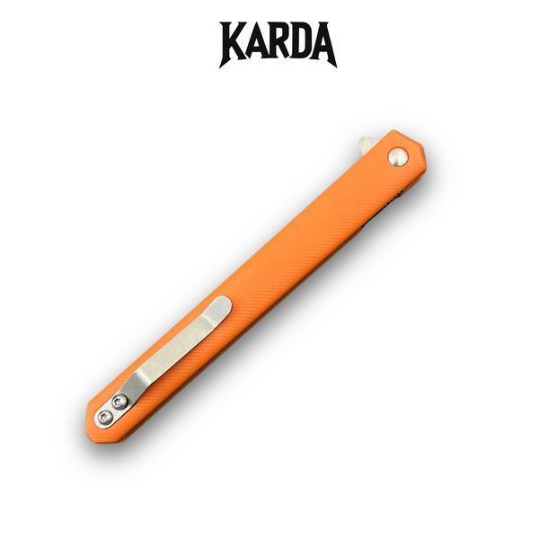 Ніж Складаний Karda J097 orange handle drop blade 1544 фото