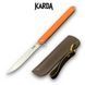 Ніж Складаний Karda J097 orange handle drop blade 1544 фото 2