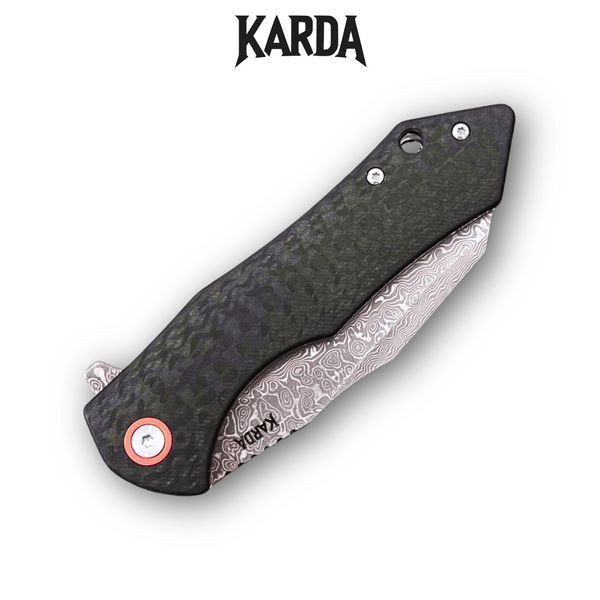 Ніж Складаний Karda J338 Black Damascus J338 фото
