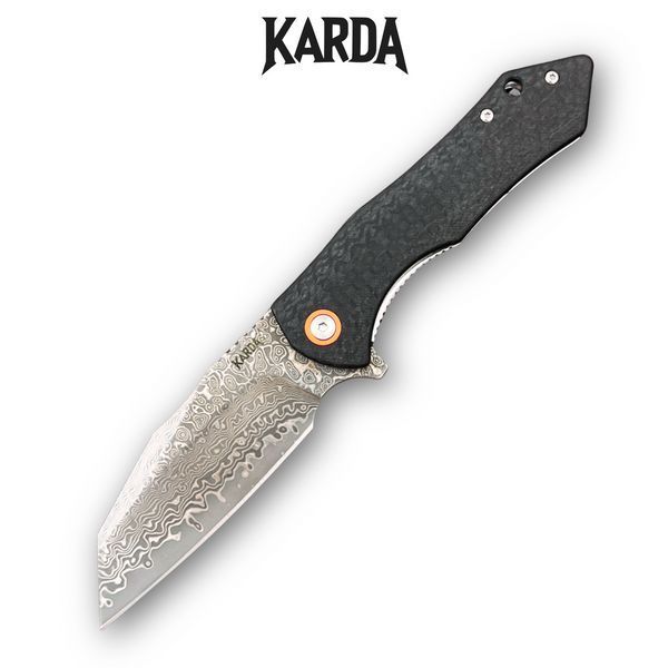 Ніж Складаний Karda J338 Black Damascus J338 фото