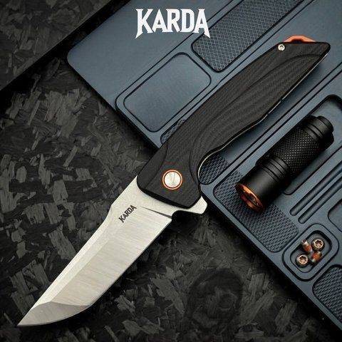 Ніж складний Karda J070 Black 1538 фото