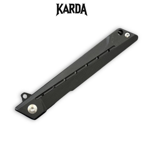 Ніж складний Karda J024 Black Handle Drop-Point 1537 фото