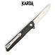 Ніж складний Karda J024 Black Handle Drop-Point 1537 фото 3