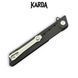 Ніж складний Karda J024 Black Handle Drop-Point 1537 фото 5