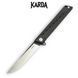 Ніж складний Karda J024 Black Handle Drop-Point 1537 фото 2