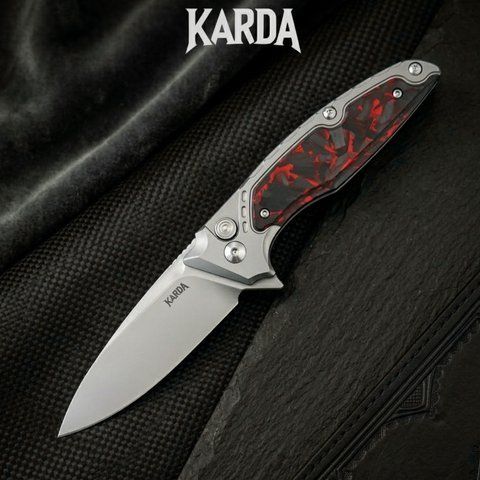 Ніж Складаний Karda J214 Carbon Red M390 J214R фото