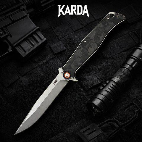 Ніж складаний Karda J324 Carbon Black j324C фото