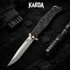 Ніж складаний Karda J324 Carbon Black j324C фото 1