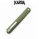 Ніж Складаний KARDA SPARK J097 army green handle Tanto blade J097AT фото 5
