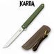Ніж Складаний KARDA SPARK J097 army green handle Tanto blade J097AT фото 2